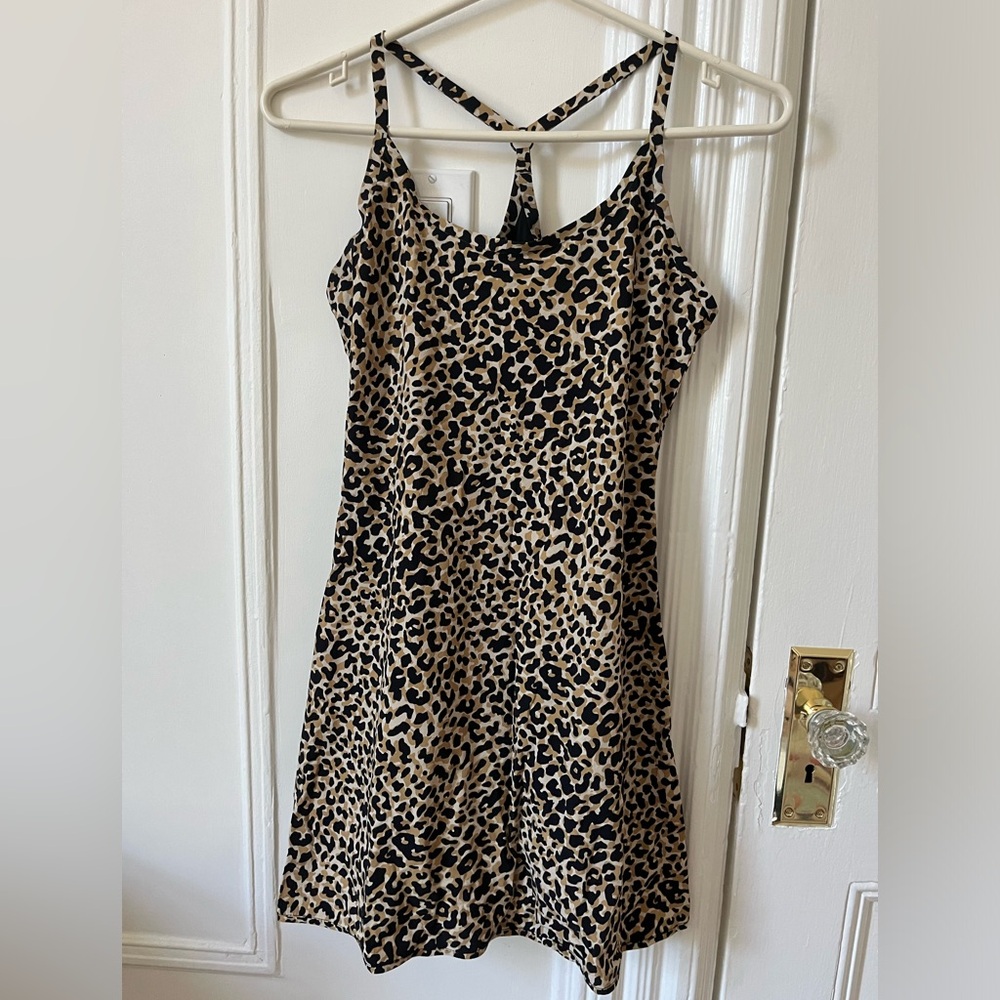 Outdoor Voices Leopard Print Dress